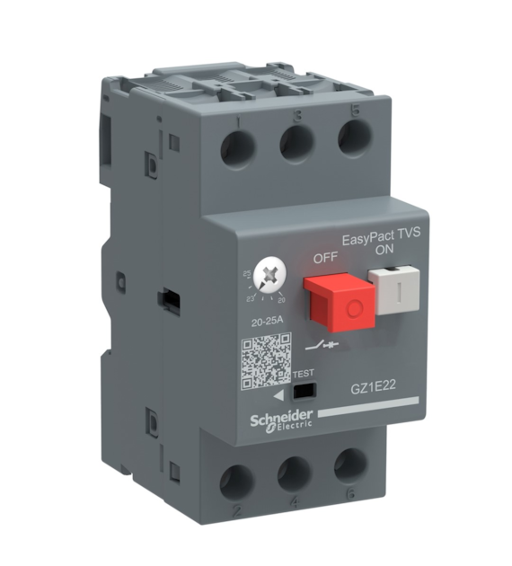 SCHNEIDER wyłącznik silnik. 2,2kW 3P 4-6,3A GZ1E10