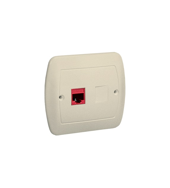 SIMON AKORD BEŻ AF51/12 gniazdo komputer RJ45 x1