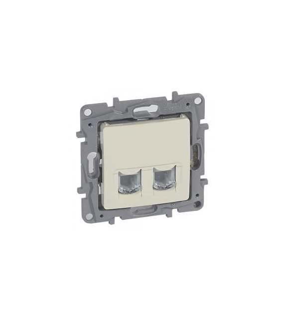 LEGRAND NILOE KREM gniazdo telefoniczne x2 RJ11