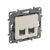 LEGRAND NILOE KREM gniazdo 2xRJ 45 kat. 6 UTP