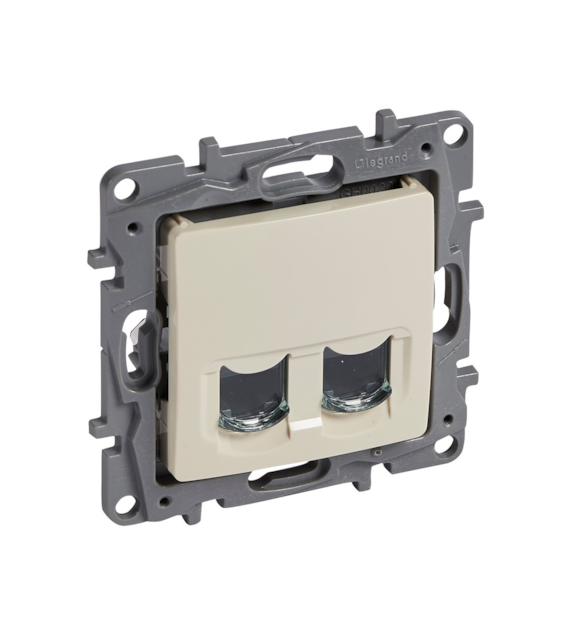 LEGRAND NILOE KREM gniazdo 2xRJ 45 kat. 6 UTP