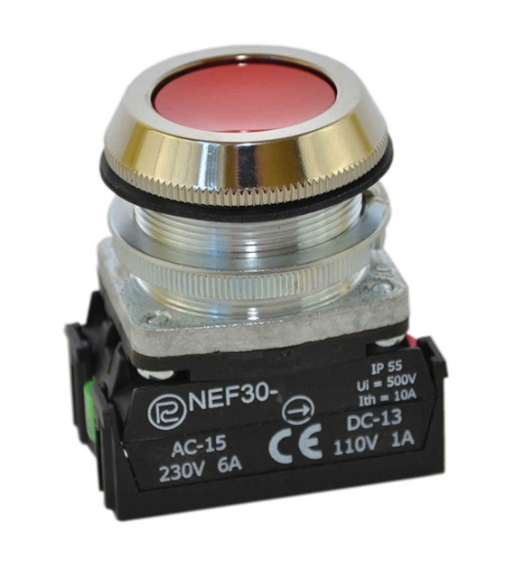 PROMET Przycisk NEF30-KXY C czerwony