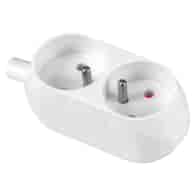 PLASTROL GN-270 gniazdo 2x2p z/u BIAŁY