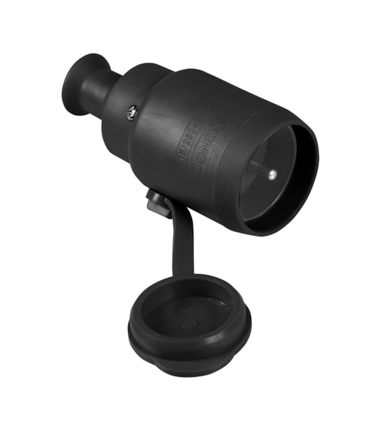 PLASTROL ZP-H2 gniazdo+wtyczka IP44 CZARNY