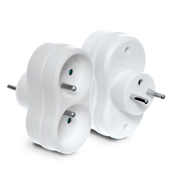 PLASTROL R-270P rozgałęźnik 2x2p z/u IP20 BIAŁY