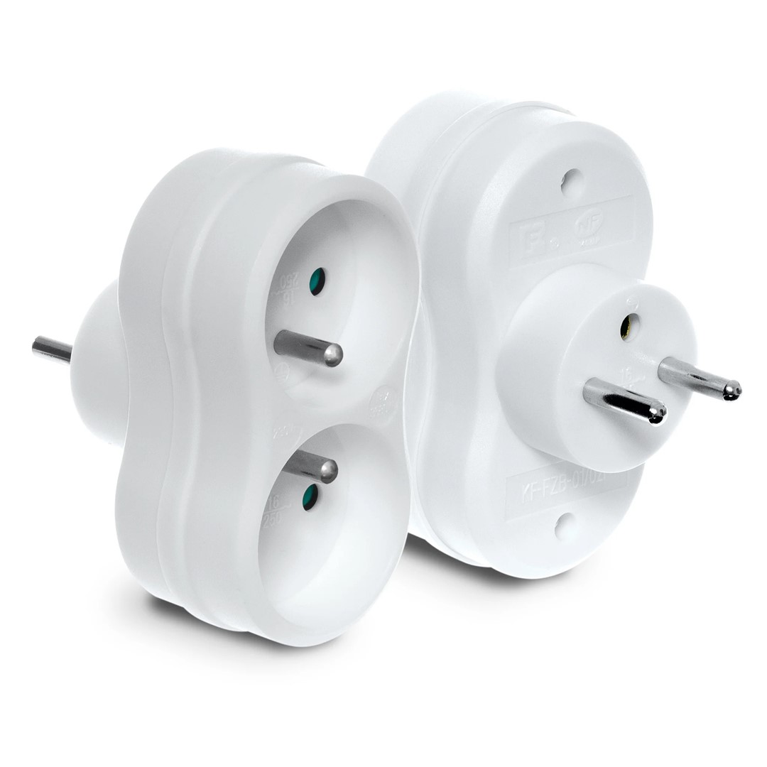 PLASTROL R-270P rozgałęźnik 2x2p z/u IP20 BIAŁY
