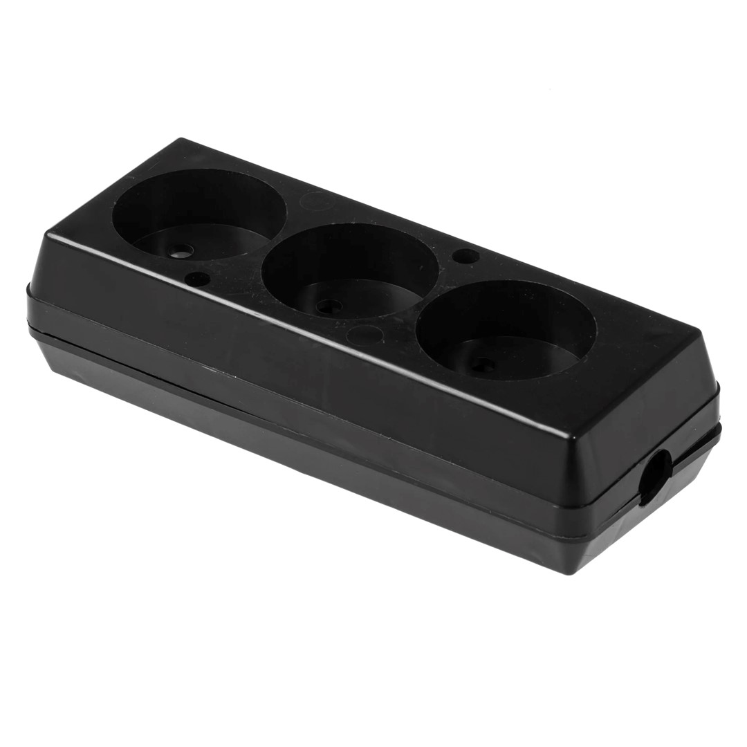 PLASTROL GN-360 gniazdo 3x2p b/u CZARNY