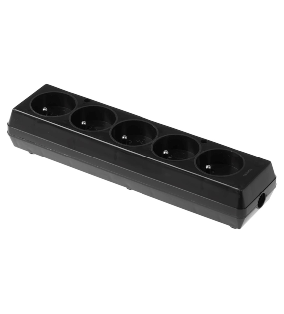 PLASTROL GN-570 gniazdo 5x2p z/u CZARNY