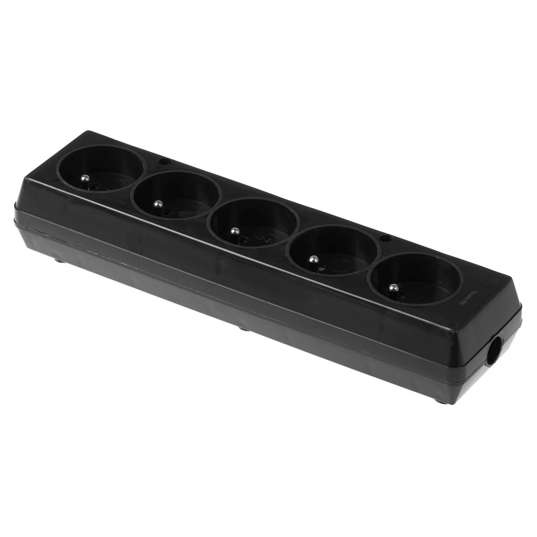 PLASTROL GN-570 gniazdo 5x2p z/u CZARNY