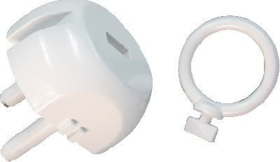 PLASTROL ZG-1 zaślepka gniazda 5szt+klucz BIAŁY