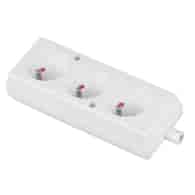 PLASTROL GN-370 gniazdo 3x2p z/u BIAŁY