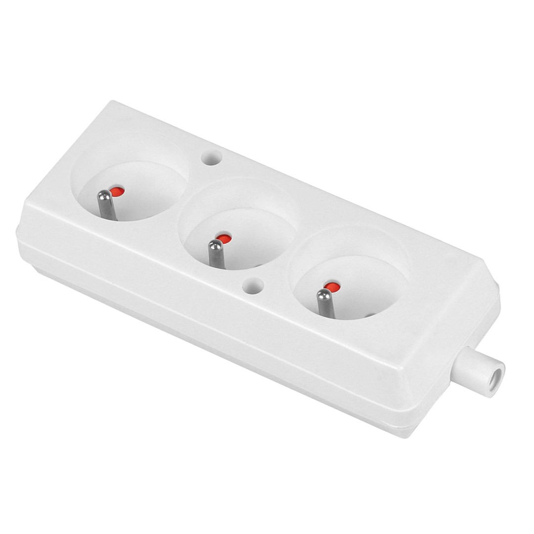 PLASTROL GN-370 gniazdo 3x2p z/u BIAŁY