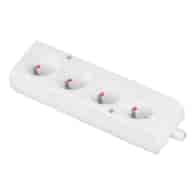 PLASTROL GN-470 gniazdo 4x2p z/u BIAŁY