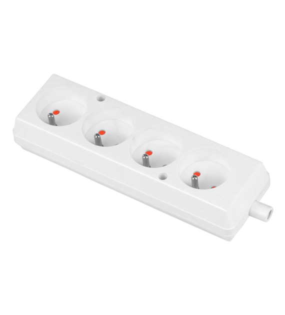PLASTROL GN-470 gniazdo 4x2p z/u BIAŁY
