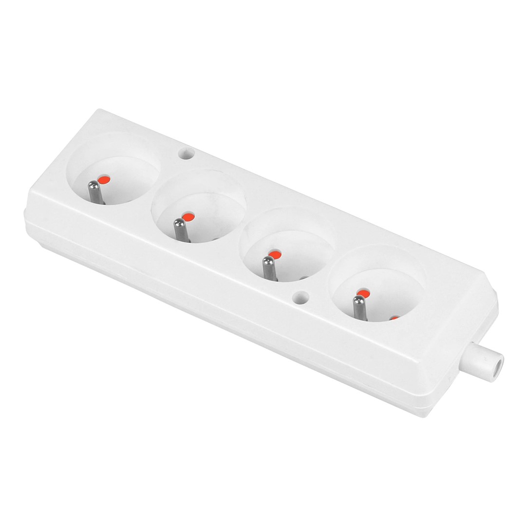 PLASTROL GN-470 gniazdo 4x2p z/u BIAŁY