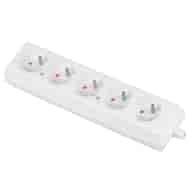 PLASTROL GN-570 gniazdo 5x2p z/u  BIAŁY