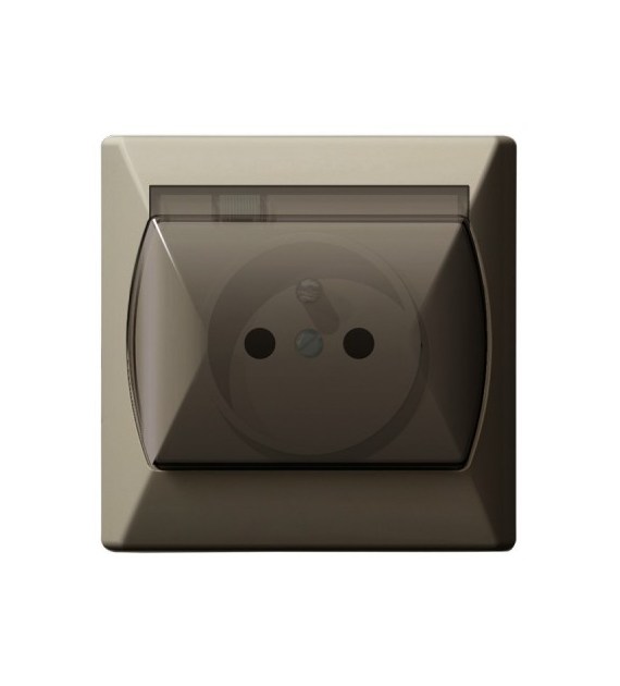 OSPEL AKCENT BEŻ GPH-1AZ/01/d gniazdo hermetyczne