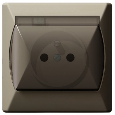 OSPEL AKCENT BEŻ GPH-1AZ/01/d gniazdo hermetyczne