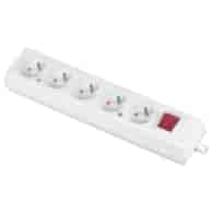 PLASTROL GN-570WS gniazdo 5x2p z/u + wył BIAŁY