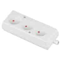 PLASTROL GN-360 gniazdo 3x2p b/u BIAŁY