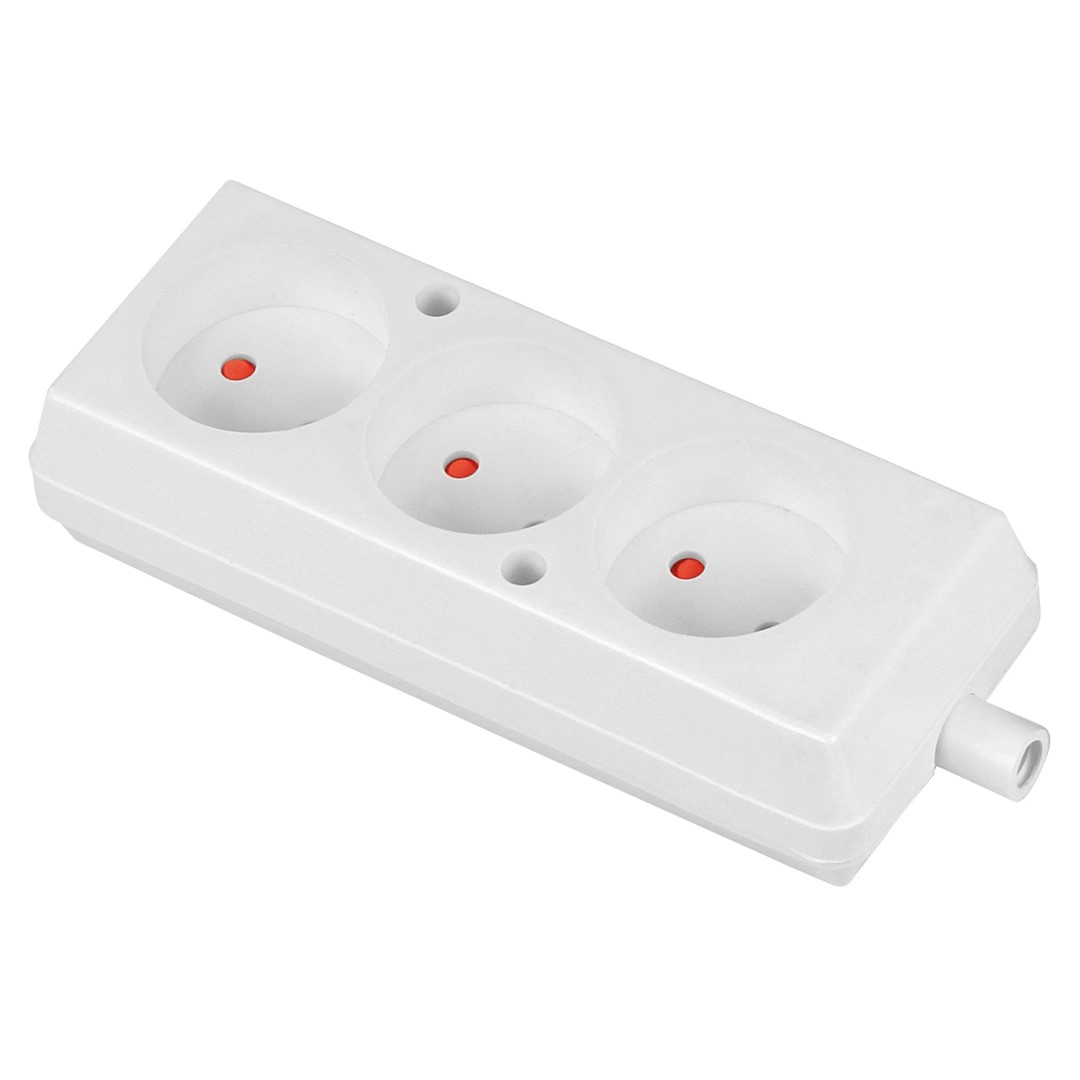 PLASTROL GN-360 gniazdo 3x2p b/u BIAŁY