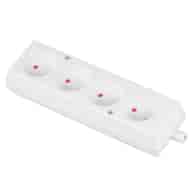 PLASTROL GN-460 gniazdo 4x2p b/u BIAŁY