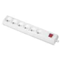 PLASTROL GN-670WS gniazdo 6x2p z/u + wył BIAŁY