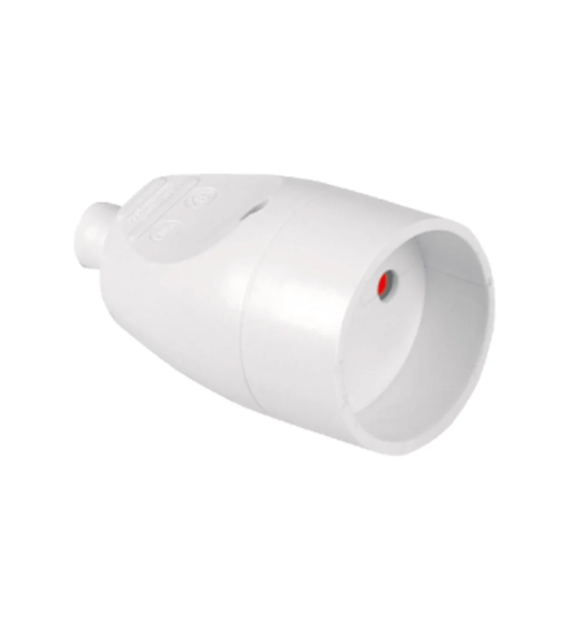 PLASTROL GN-161 gniazdo 1x2p b/u BIAŁY
