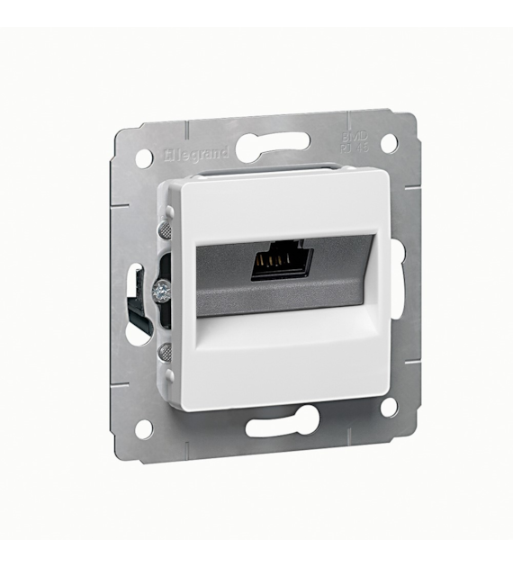 LEGRAND CARIVA BIAŁY gniazdo 1xRJ45 CAT6 UTP