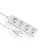 ELGOTECH EPS-43 przedłużacz 4gn b/u 2x1 3m BIAŁY