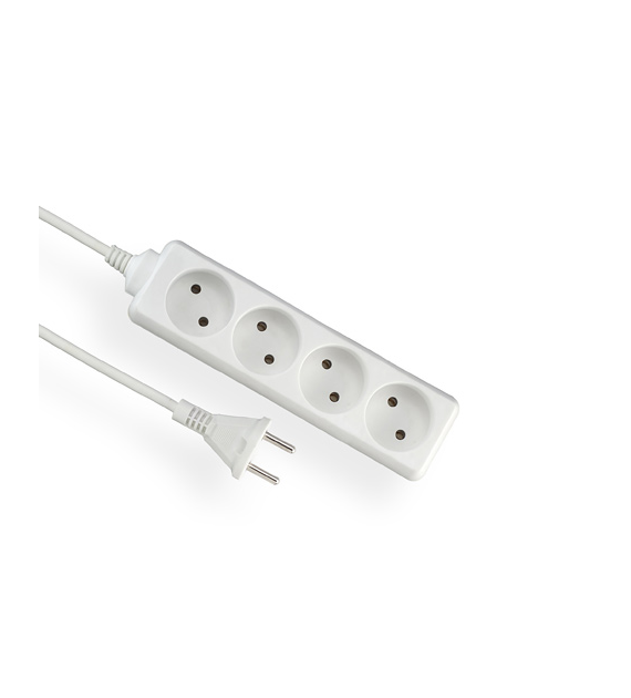 ELGOTECH EPS-43 przedłużacz 4gn b/u 2x1 3m BIAŁY
