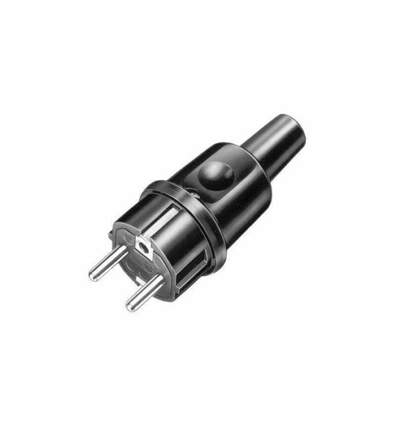 AEP MAMUT wtyczka gumowa 16A 2P+Z 230V IP44 CZARNY