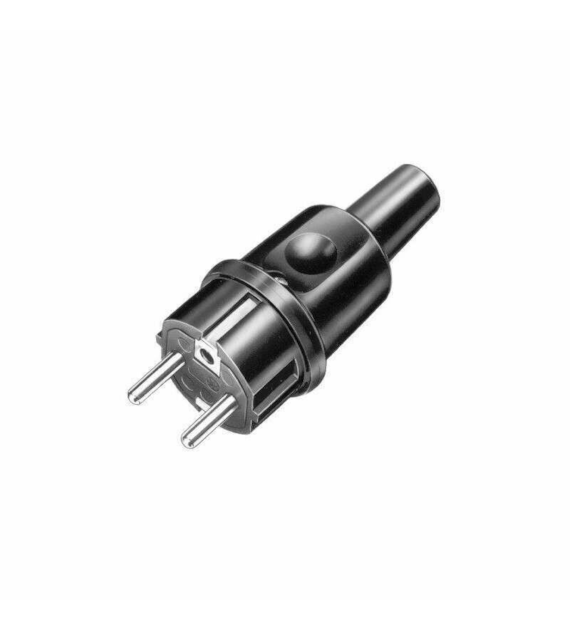 AEP MAMUT wtyczka gumowa 16A 2P+Z 230V IP44 CZARNY