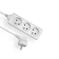 ELGOTECH EPS-303 przedłużacz 3gn 3x1 3m BIAŁY
