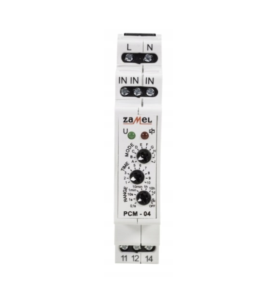 ZAMEL EXTA PCM-04 przekaźnik czasowy 230V AC