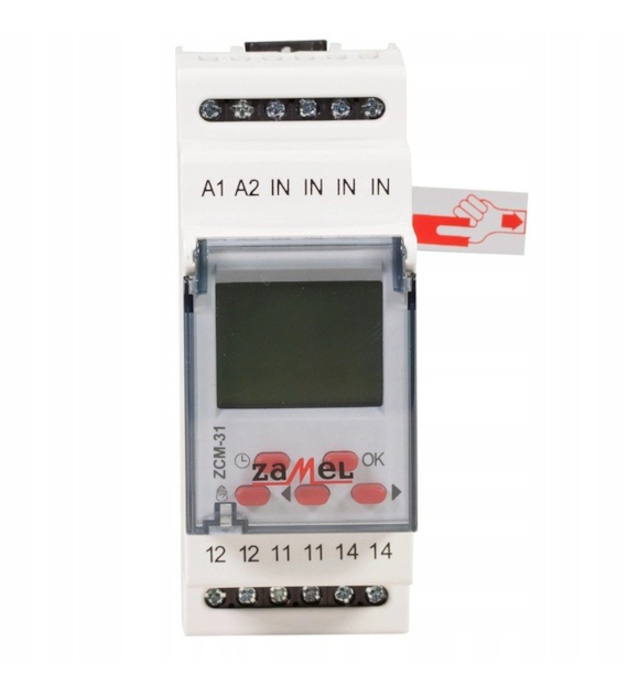 ZAMEL EXTA ZCM-31 programator czasowy 1-kanałowy