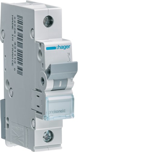 HAGER MBN110E wyłącznik nadprądowy 1P B10A 6kA AC
