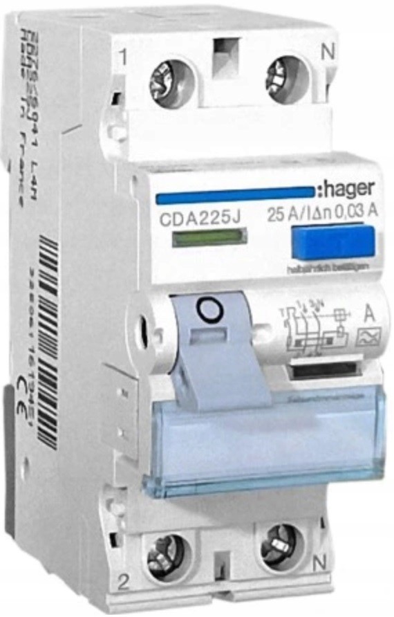 HAGER CDA225J wyłącznik różnicowoprądowy 2P 25A A