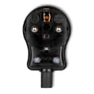 KARLIK WK-1usc wtyczka kątowa z/u CZARNY