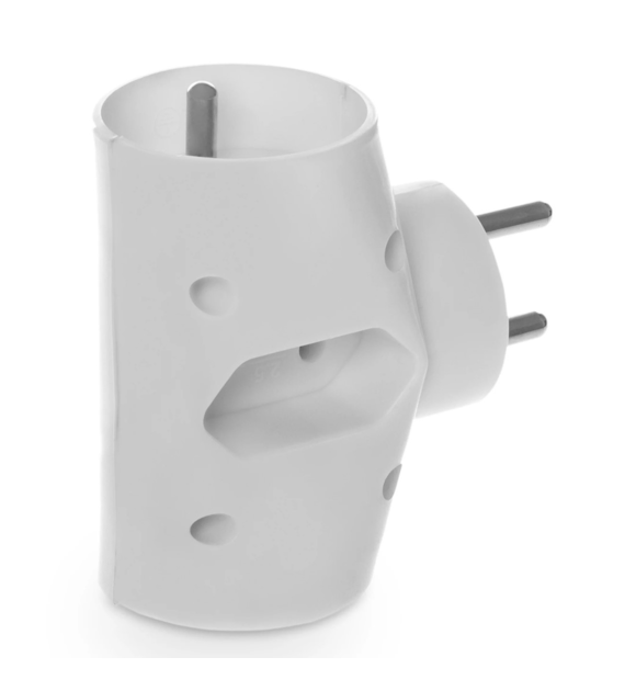 PLASTROL R-21 rozgałęźnik 2x2p IP20 BIAŁY