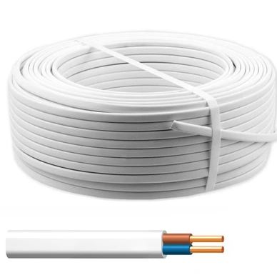 NKT przewód YDYp 2x1,5 450/750V biały 100m