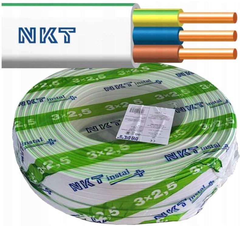 NKT przewód YDYp 3x2.5 750V 100m