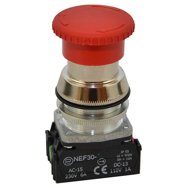 PROMET NEF30-DRP XY C przycisk CZERWONY
