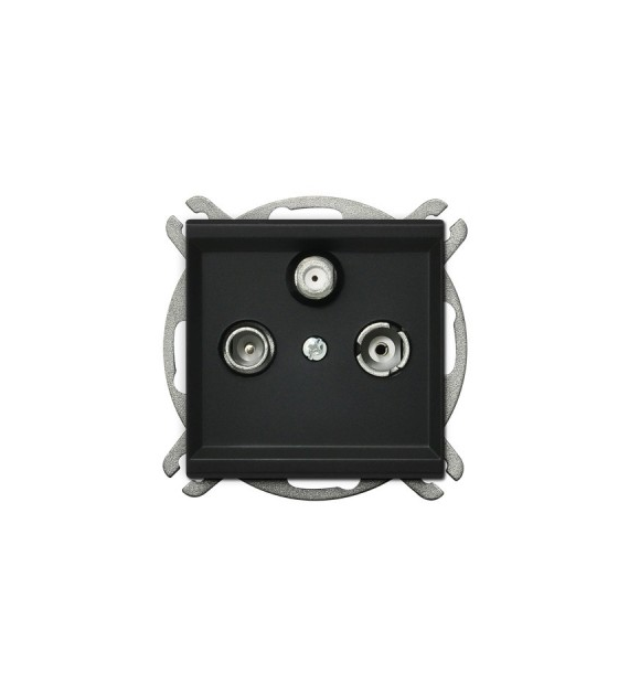 OSPEL SONATA CZARNY GPA-RS/m/33 gniazdo RTV-SAT