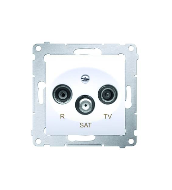 SIMON 54 BIAŁY DASK.01/11 gniazdo ant R-TV-SAT koń