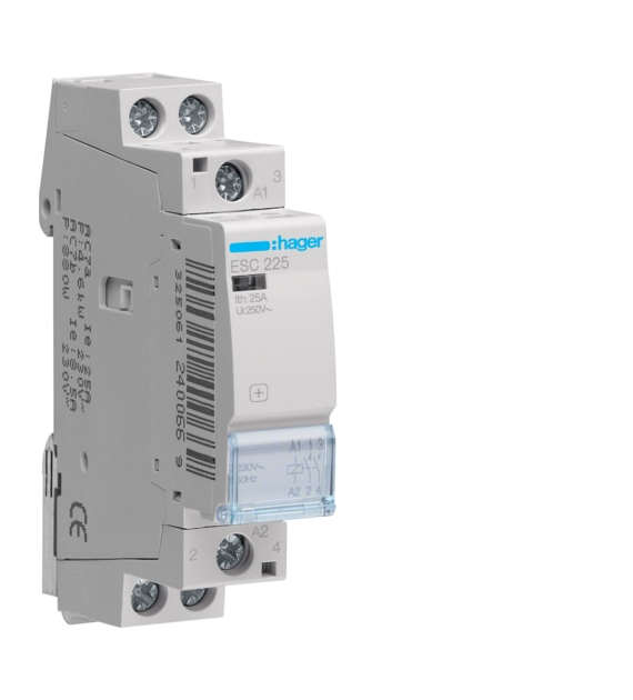 HAGER ESC225 stycznik 25A 2NO 230V