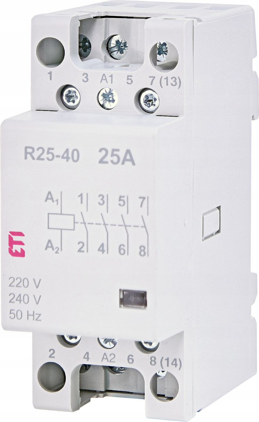 ETI R 25-40 230V stycznik modułowy 25A 440V 4NO