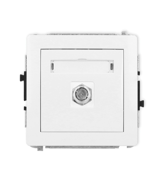 KARLIK DECO BIAŁY DGF-1 gniazdo antenowe x1 SAT