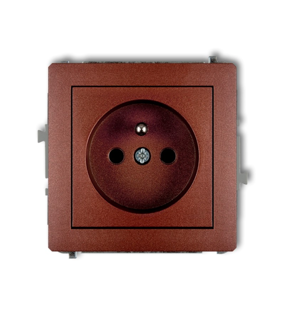 KARLIK DECO BRĄZ 9DGP-1zp gniazdo x1 z/u