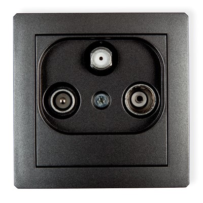 KARLIK DECO GRAFIT 11DGS gniazdo RTV-SAT